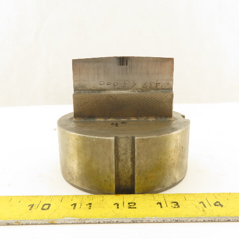 .437"" OD x 3" Rectangular Hole Punch 4° Crown CNC Turret For 4-1/8" Holder
