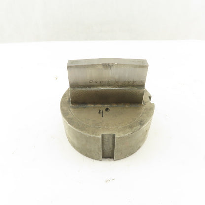 .437"" OD x 3" Rectangular Hole Punch 4° Crown CNC Turret For 4-1/8" Holder