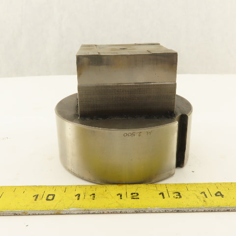 Warner Swasey 2.500" Square OD CNC Turret Punch For 4-1/8" Holder