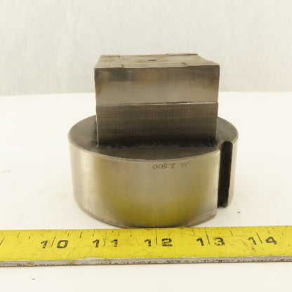 Warner Swasey 2.500" Square OD CNC Turret Punch For 4-1/8" Holder