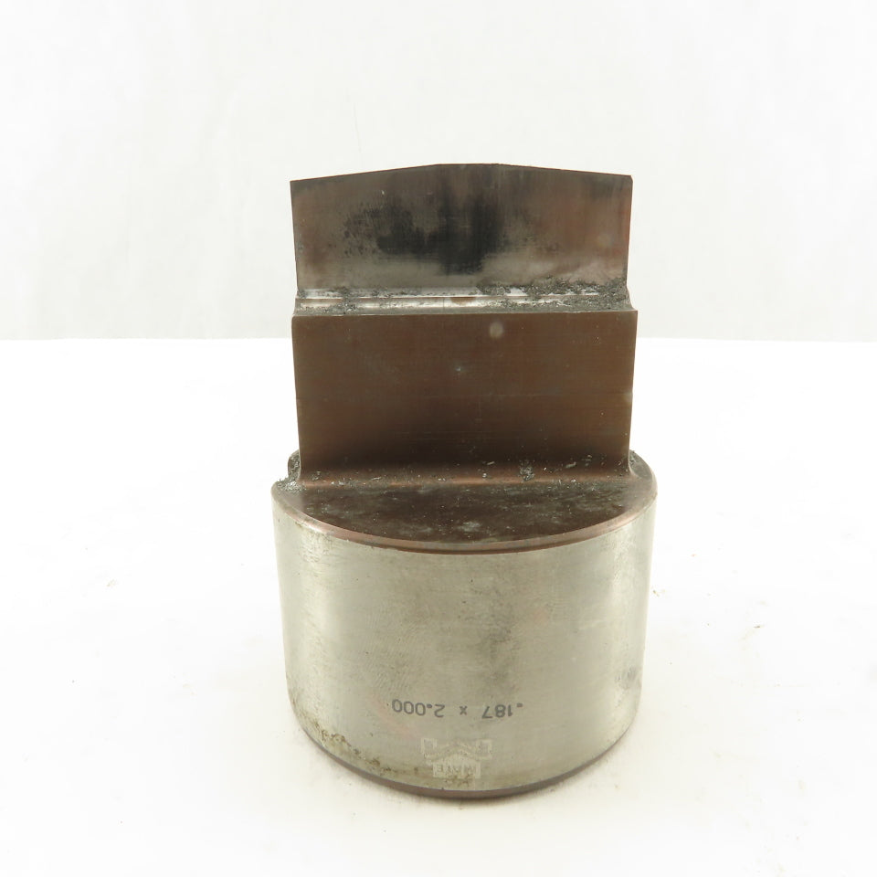 Mate .187 X 2.000" Rectangular Rooftop Slitter CNC Turret Punch 2.500" Holder
