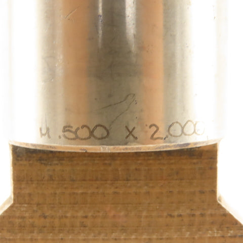 0.500 X 2.000 Oval Concave CNC Turret Punch For 1.750" Holder