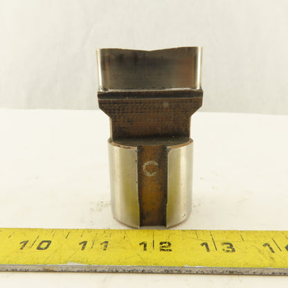 0.500 X 2.000 Oval Concave CNC Turret Punch For 1.750" Holder
