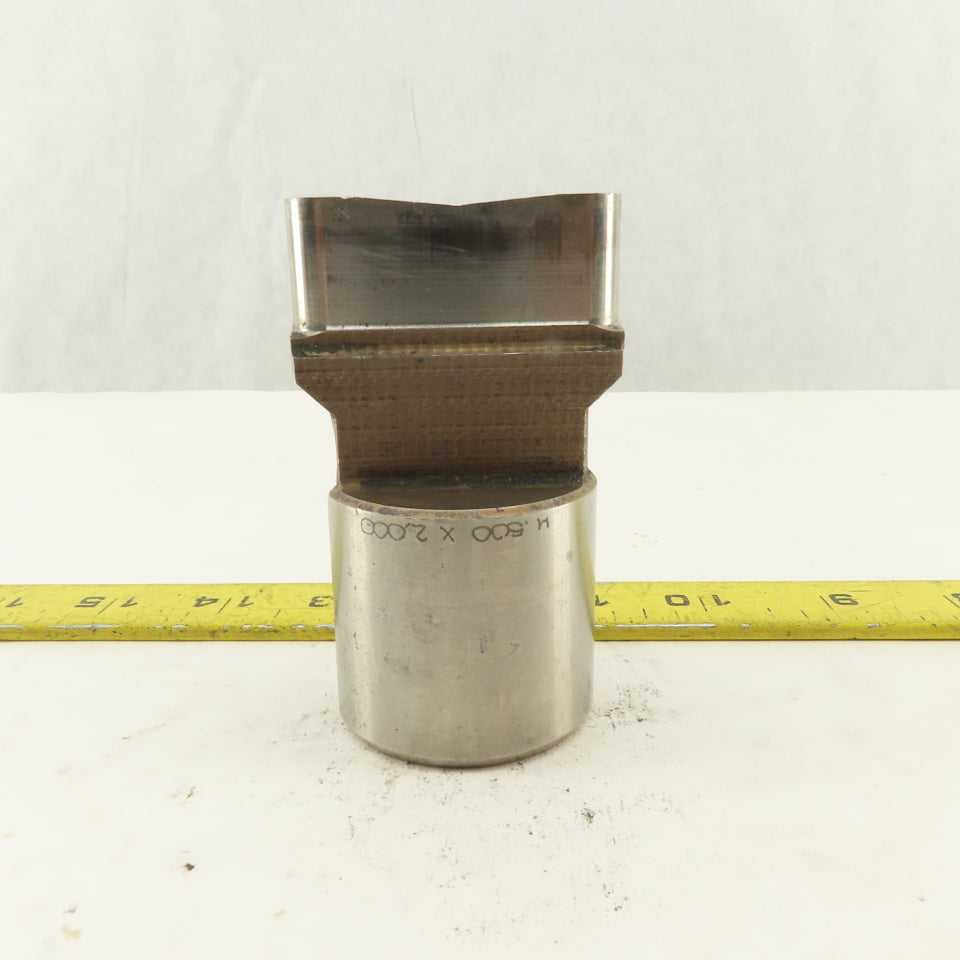 0.500 X 2.000 Oval Concave CNC Turret Punch For 1.750" Holder