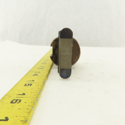0.500 X 2.000 Oval Concave CNC Turret Punch For 1.750" Holder