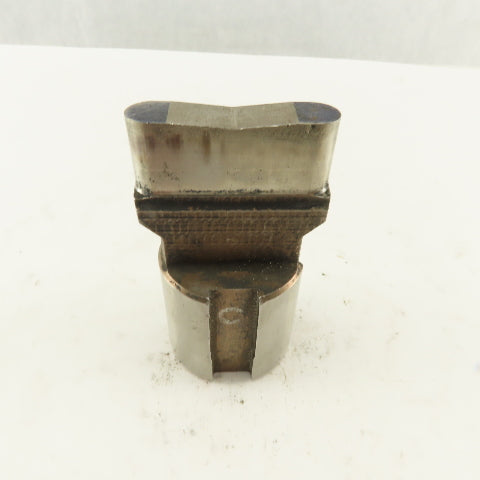 0.500 X 2.000 Oval Concave CNC Turret Punch For 1.750" Holder