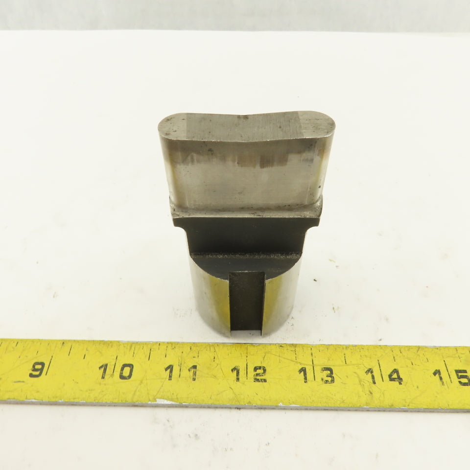 0.5625" X 2.000 Oval Concave CNC Turret Punch For 1.750" Holder