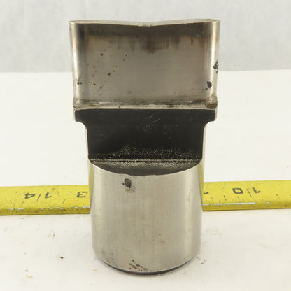 0.5625" X 2.000 Oval Concave CNC Turret Punch For 1.750" Holder