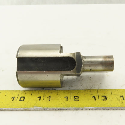 0.5625" X 2.000 Oval Concave CNC Turret Punch For 1.750" Holder