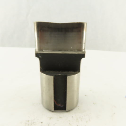 0.5625" X 2.000 Oval Concave CNC Turret Punch For 1.750" Holder