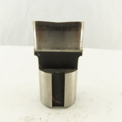 0.5625" X 2.000 Oval Concave CNC Turret Punch For 1.750" Holder