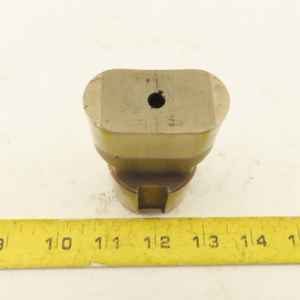 1.000" X 2.000 Oval Concave CNC Turret Punch For 1.750" Holder