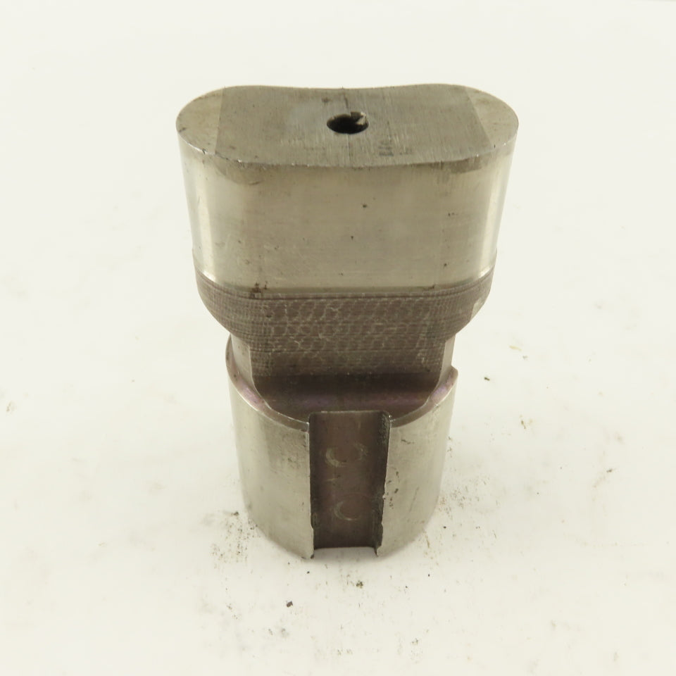 1.000" X 2.000 Oval Concave CNC Turret Punch For 1.750" Holder