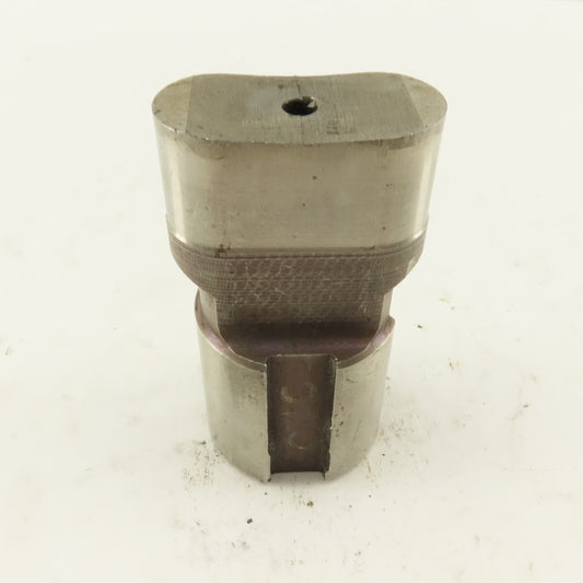 1.000" X 2.000 Oval Concave CNC Turret Punch For 1.750" Holder