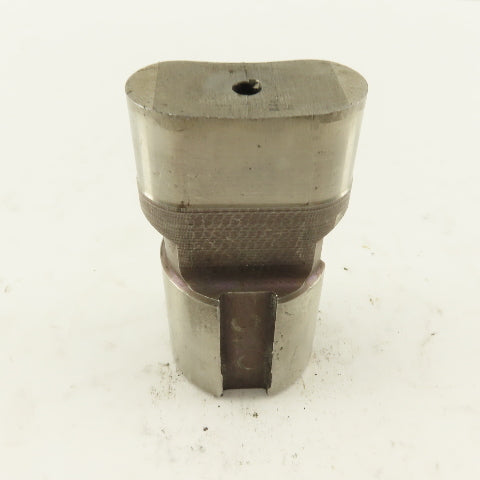 1.000" X 2.000 Oval Concave CNC Turret Punch For 1.750" Holder
