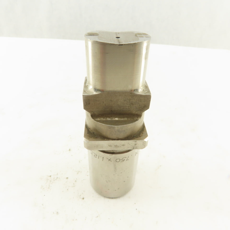 0.750 X 1.1250 Oval Concave Square Shoulder CNC Turret Punch For 1.3125" Holder