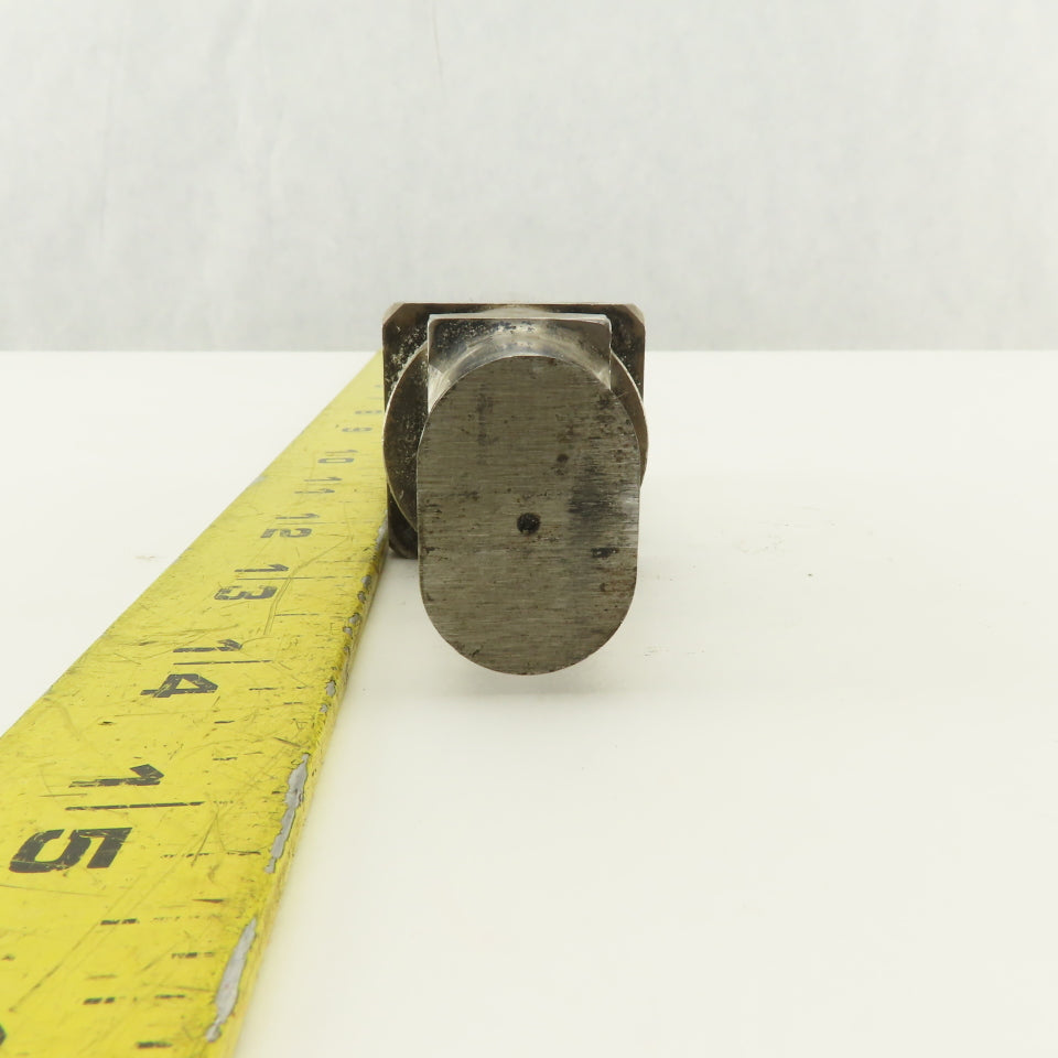 0.750 X 1.250 Oval Rooftop Square Shoulder CNC Turret Punch For 1.3125" Holder