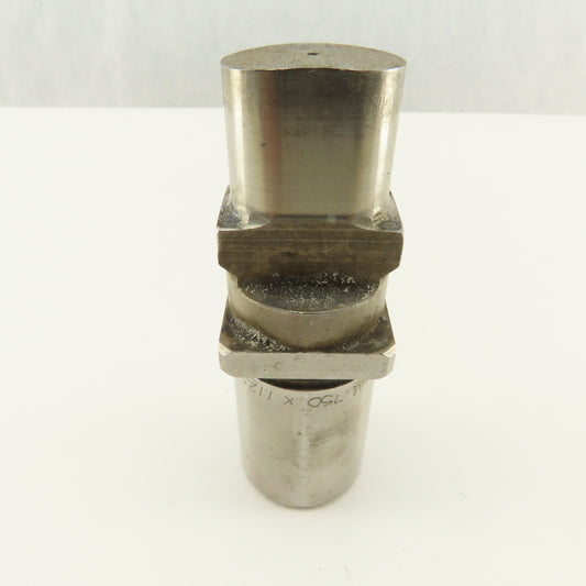 0.750 X 1.250 Oval Rooftop Square Shoulder CNC Turret Punch For 1.3125" Holder