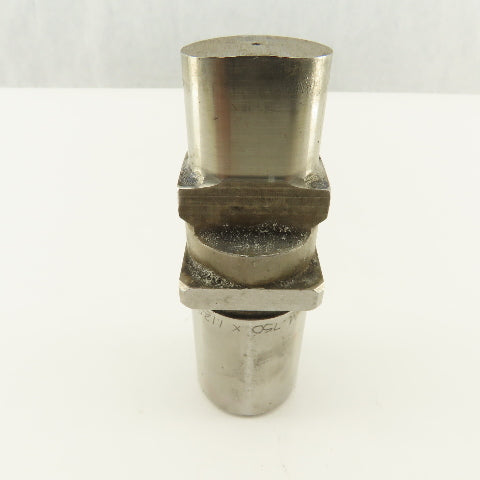 0.750 X 1.250 Oval Rooftop Square Shoulder CNC Turret Punch For 1.3125" Holder