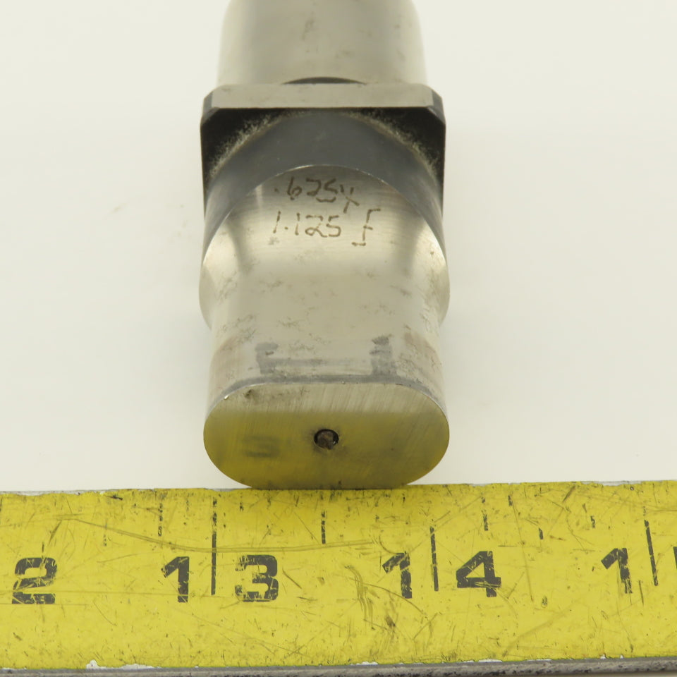 0.625 X 1.125 Oval  Square Shoulder CNC Turret Punch For 1.3125" Holder