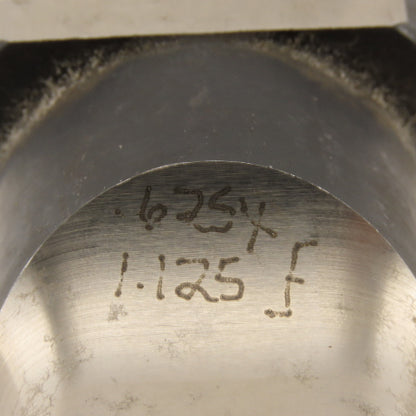 0.625 X 1.125 Oval  Square Shoulder CNC Turret Punch For 1.3125" Holder