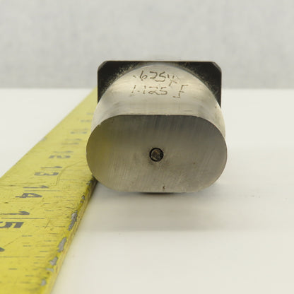 0.625 X 1.125 Oval  Square Shoulder CNC Turret Punch For 1.3125" Holder