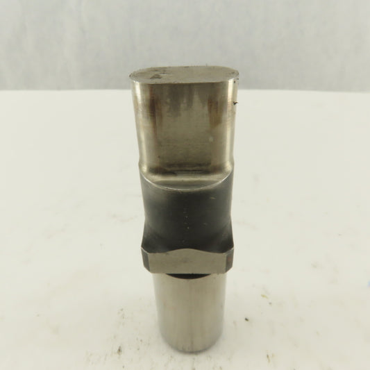 0.5625 X 1.000 Oval Round  Shoulder CNC Turret Punch For 1.0625" Holder