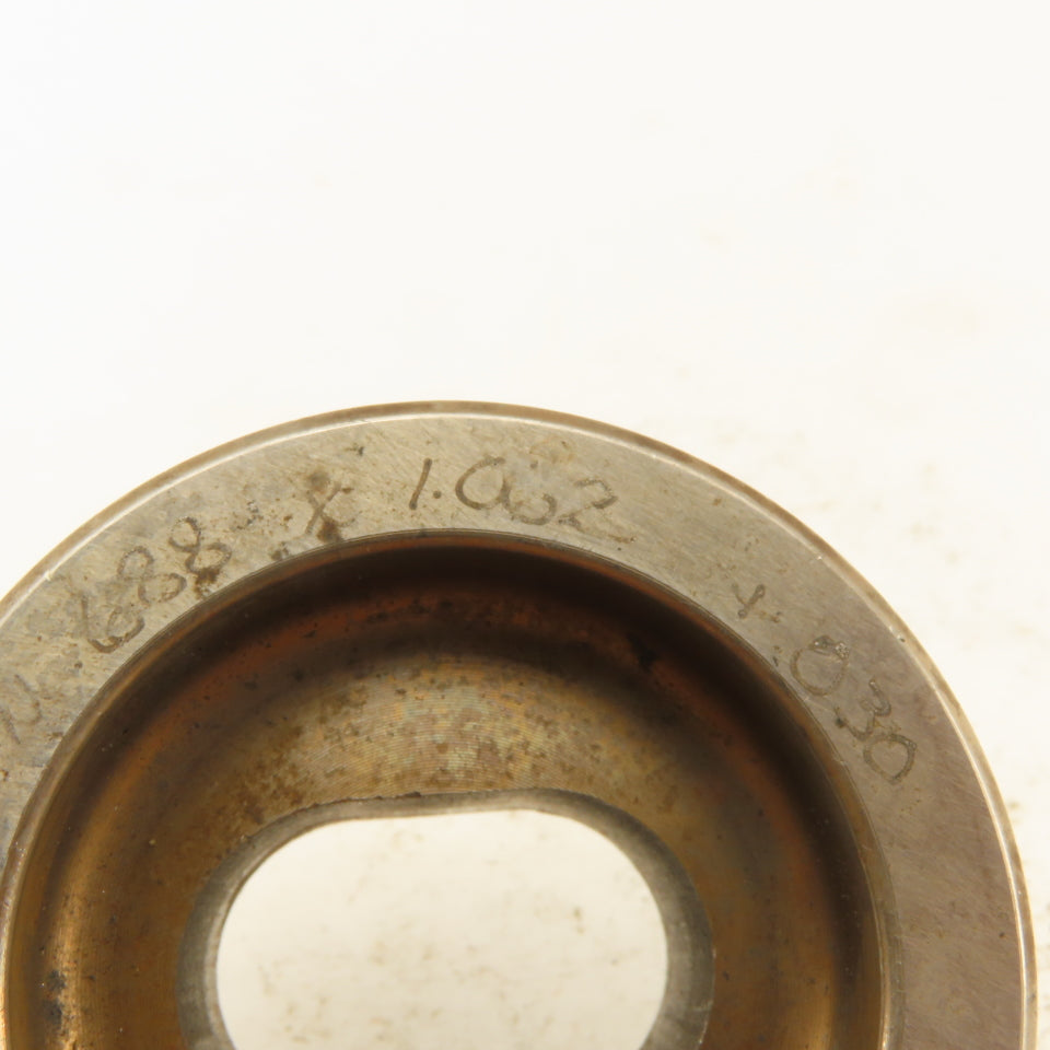 .688 X 1.062 +.030 Oval CNC Turret Die For 2.250 Holder