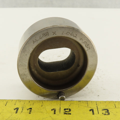 .688 X 1.062 +.030 Oval Hole Die Slug Relief CNC Turret For 1.5625 Holder