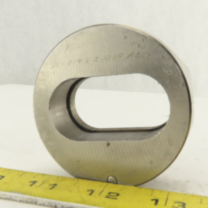 1.019 X 2.019 Actual Oval Slug Relief Die CNC Turret For 2.750 Holder