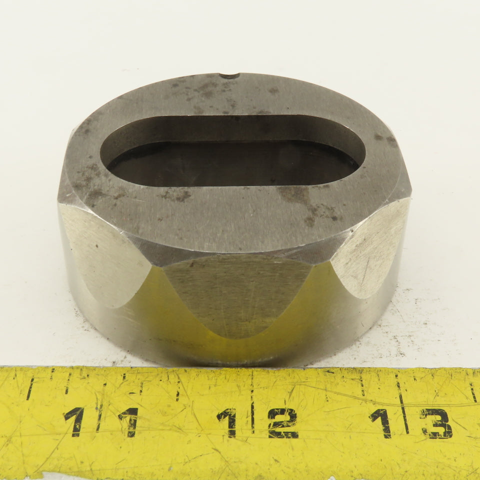 1.019 X 2.019 Actual Oval Slug Relief Die CNC Turret For 2.750 Holder