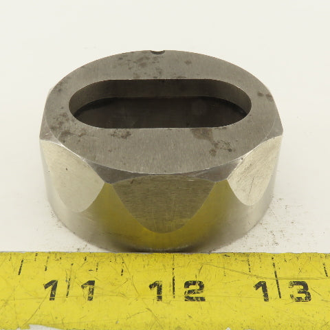1.019 X 2.019 Actual Oval Slug Relief Die CNC Turret For 2.750 Holder