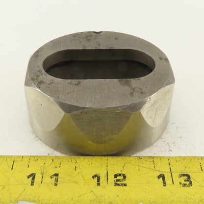 1.019 X 2.019 Actual Oval Slug Relief Die CNC Turret For 2.750 Holder