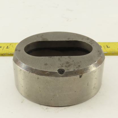 1.019 X 2.019 Actual Oval Slug Relief Die CNC Turret For 2.750 Holder
