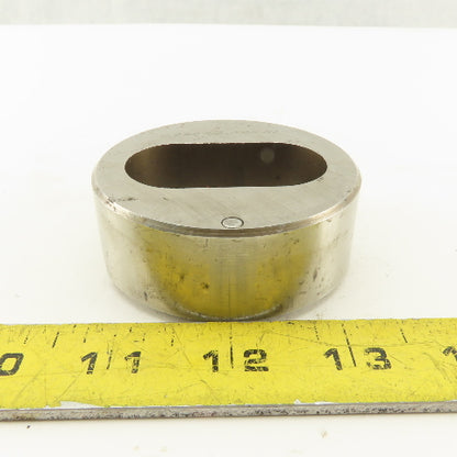 1.020 X 2.020 Actual Oval Slug Relief Die CNC Turret For 2.750 Holder