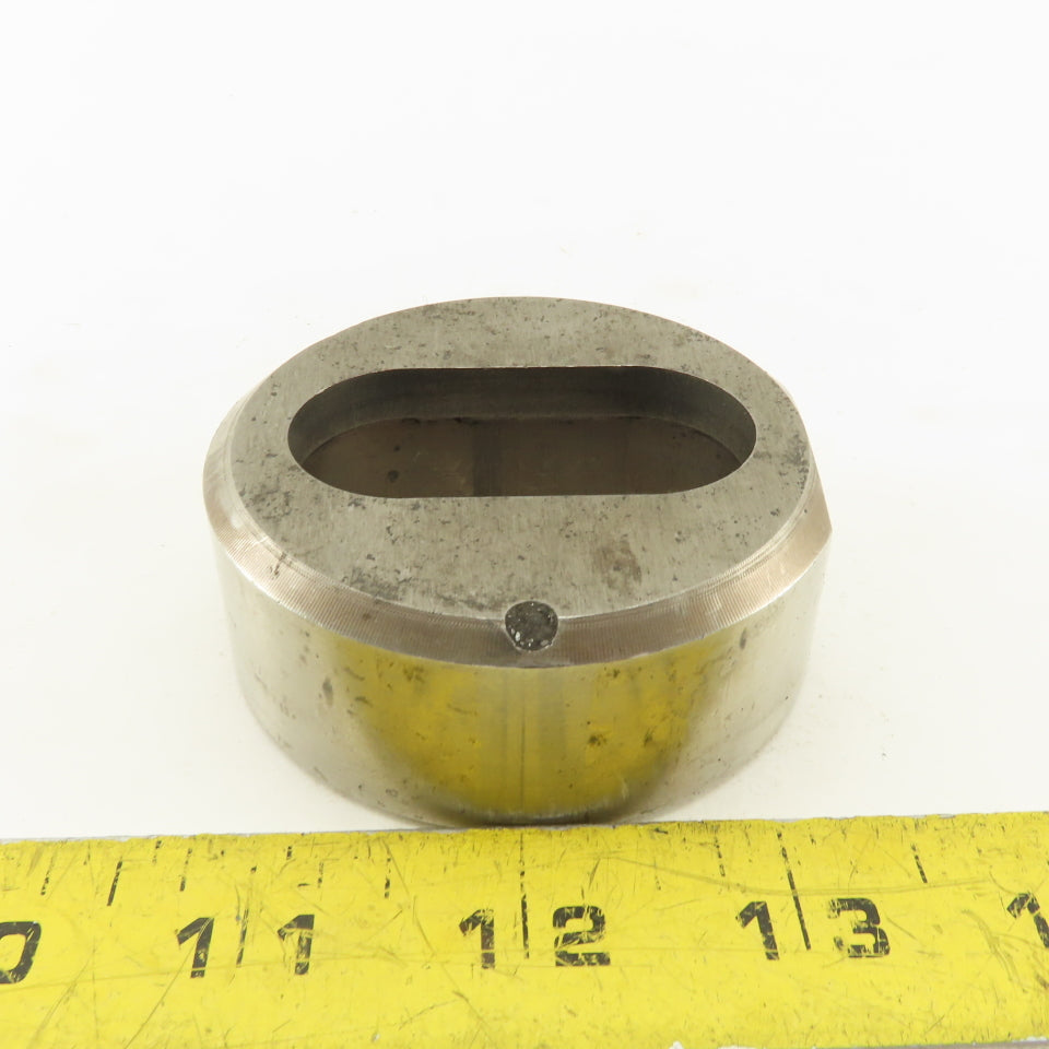 1.020 X 2.020 Actual Oval Slug Relief Die CNC Turret For 2.750 Holder