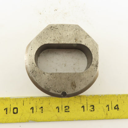 1.020 X 2.020 Actual Oval Slug Relief Die CNC Turret For 2.750 Holder