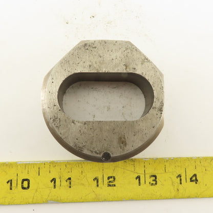 1.020 X 2.020 Actual Oval Slug Relief Die CNC Turret For 2.750 Holder