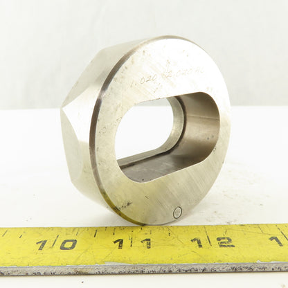 1.020 X 2.020 Actual Oval Slug Relief Die CNC Turret For 2.750 Holder