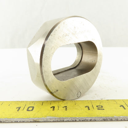 1.020 X 2.020 Actual Oval Slug Relief Die CNC Turret For 2.750 Holder