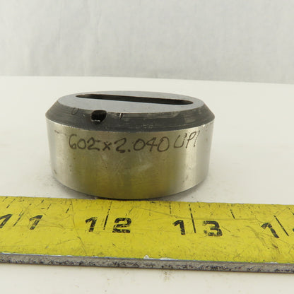 .602 X 2.040 Oval Slug Relief Die CNC Turret For 2.750 Holder