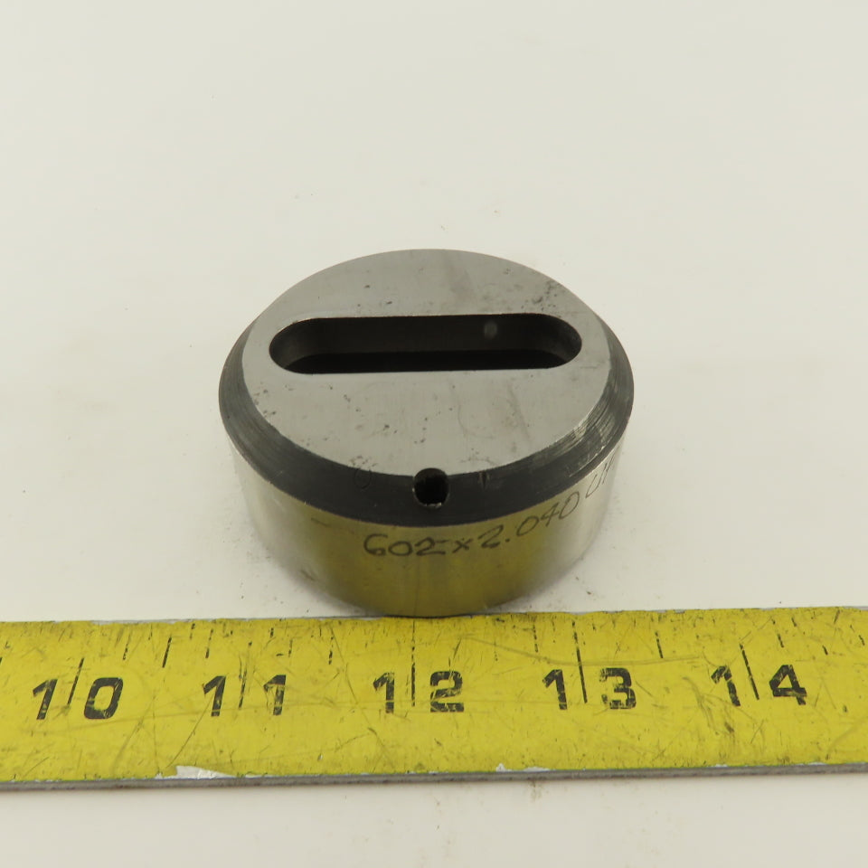 .602 X 2.040 Oval Slug Relief Die CNC Turret For 2.750 Holder