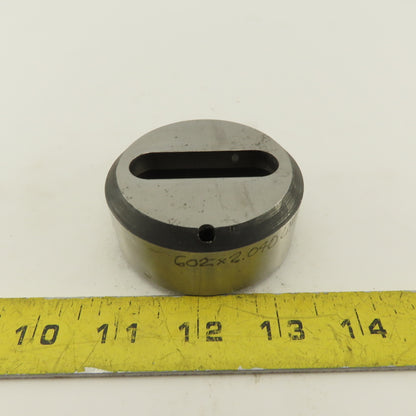 .602 X 2.040 Oval Slug Relief Die CNC Turret For 2.750 Holder