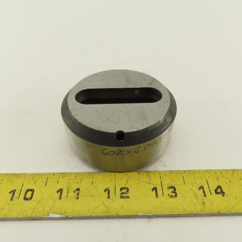 .602 X 2.040 Oval Slug Relief Die CNC Turret For 2.750 Holder