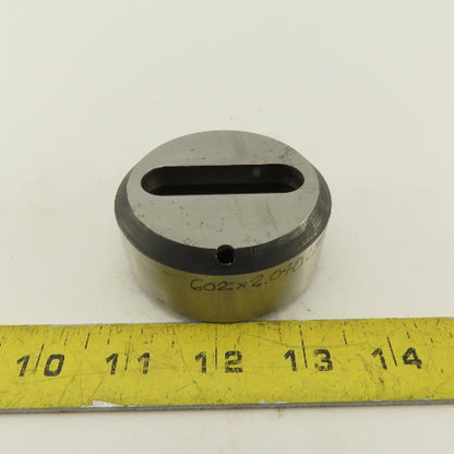 .602 X 2.040 Oval Slug Relief Die CNC Turret For 2.750 Holder