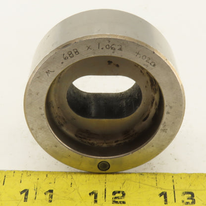 .688 X 1.062 +.020 Oval Die CNC Turret For 2.250 Holder