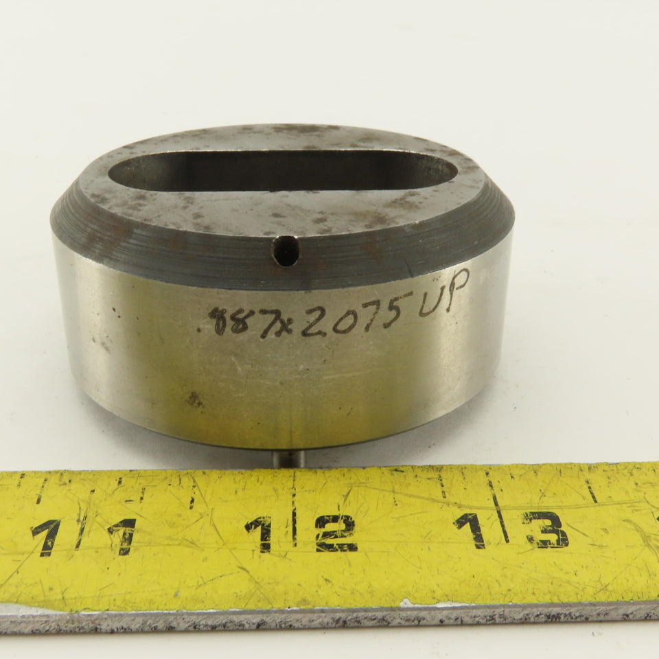 .887 X 2.075 Oval Die CNC Turret For 2.750 Holder