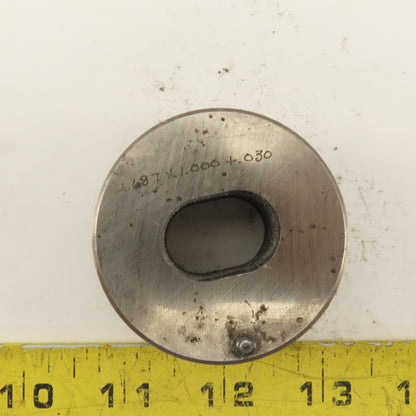 .687 X 1.000 +.030 Slug Relief Oval Die CNC Turret For 2.250 Holder