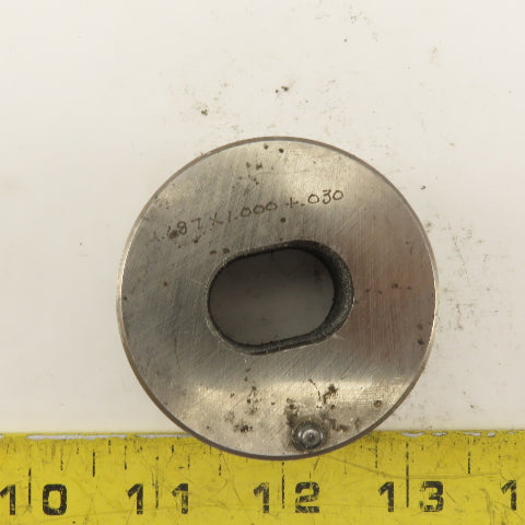 .687 X 1.000 +.030 Slug Relief Oval Die CNC Turret For 2.250 Holder