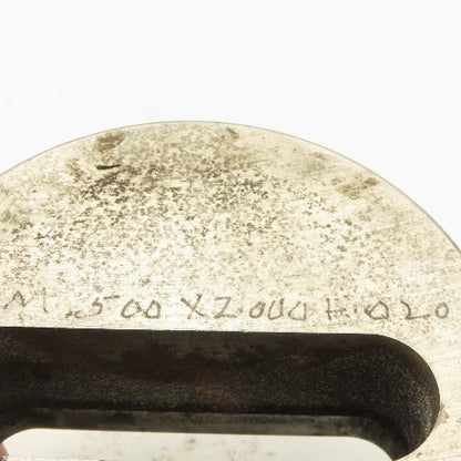 .500 X 2.000 +.020 Oval Slug Relief Die CNC Turret For 2.750 Holder